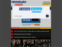 Tablet Screenshot of memurlarahaber.com